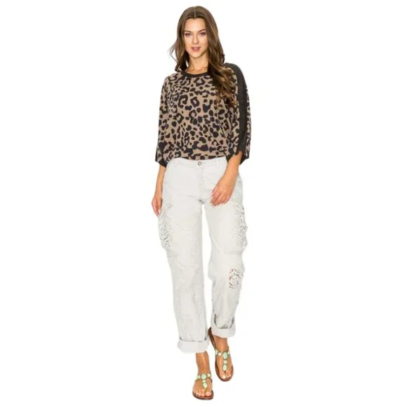 Animal Print Dolman Top - Picture 2 of 4